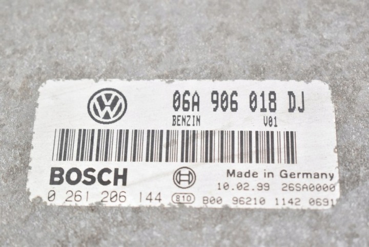 фото №5, Блок управления двигателя 06a906018dj 0261206144 skoda octavia i 1.8 20v 125 km