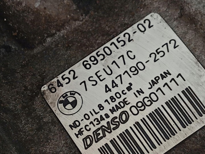 фото №6, Компресор кондиціонера bmw 7 e65 4.4 745 d