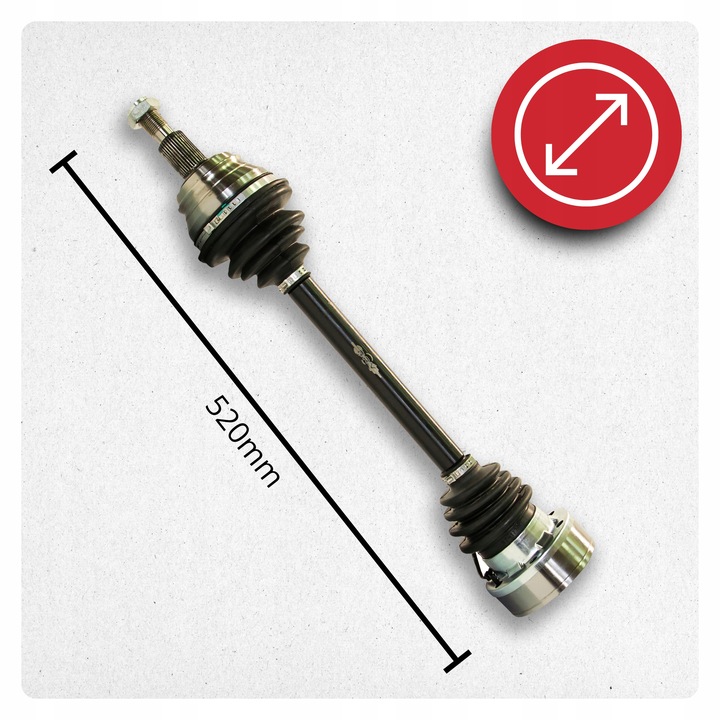 фото №4, Полуось левая vw golf iv 4 1j5 1.6 1.8 2.0 1.9 tdi механическая коробка передач новая