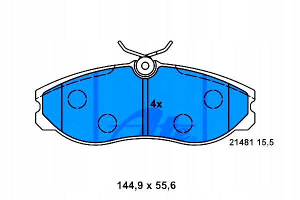 фото №2, Комплект гальмівні колодки гальмівних ate 410609c525 410609c