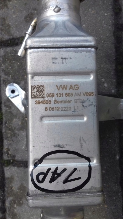 фото №9, Радіатор вихлопних газів egr 059131508am vw touareg iii