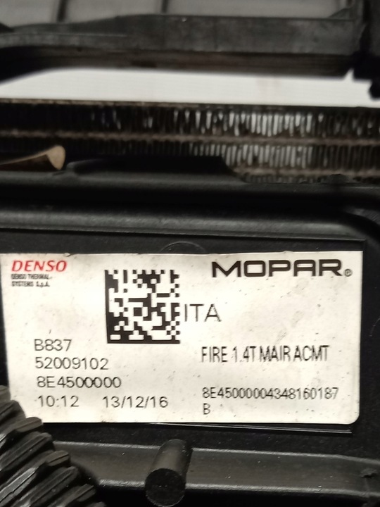 фото №12, Pas переднє балка комплект радіатор jeep renegade 1.4i turbo 2014-51961630