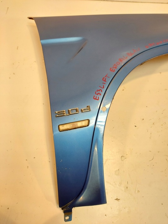фото №16, Крыло перед правый bmw x5 e53 lci 355 estorilblau