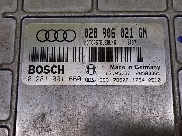 фото №5, Audi a4 b5 блок управления двигателем (ecu) 0281001660