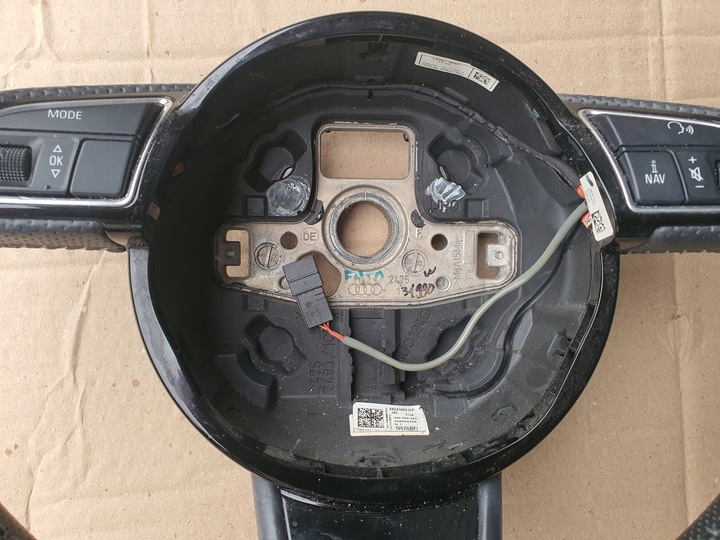 фото №11, Audi a4 b8 a5 рестайлинг руль стёганая кожа мульти tip s-line 8k0419091cp