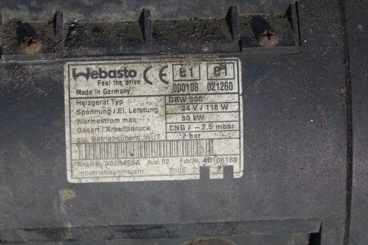фото №5, Отопление стояночный 30kw вебасто gbw 300 cng 24v gbw 300