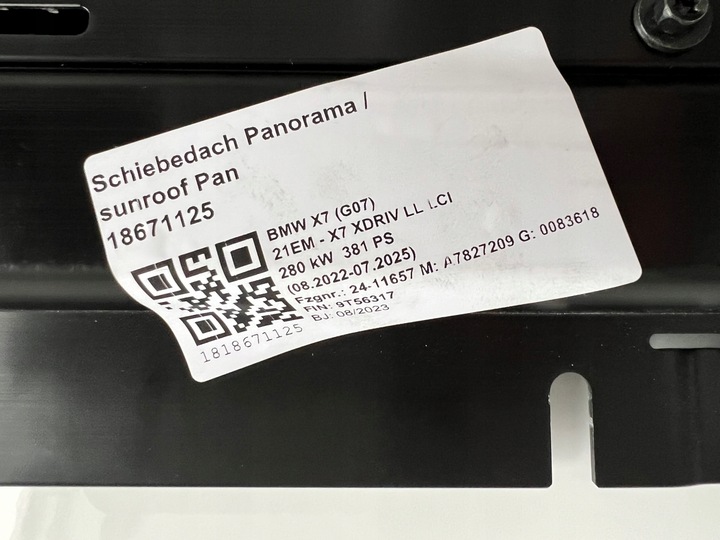 фото №11, Bmw x7 g07 lci рестайлінг панорама sunroof скляний дах люк sky lounge