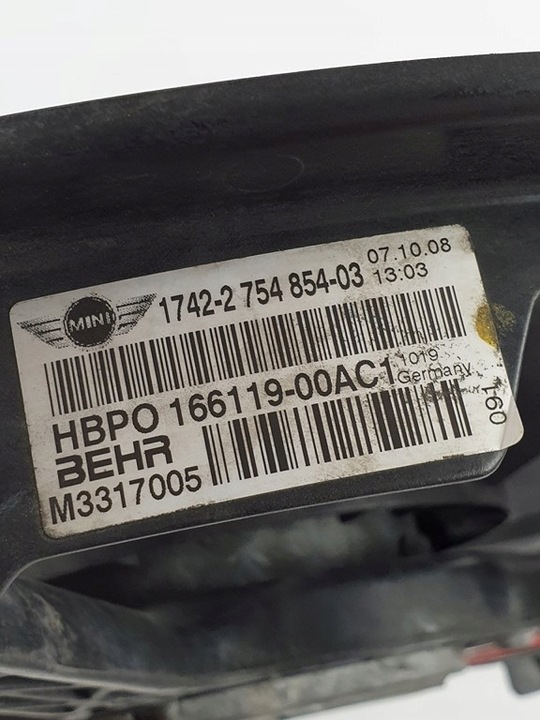 фото №4, Вентилятор радіатор mini cooper r56 1.6 2754854