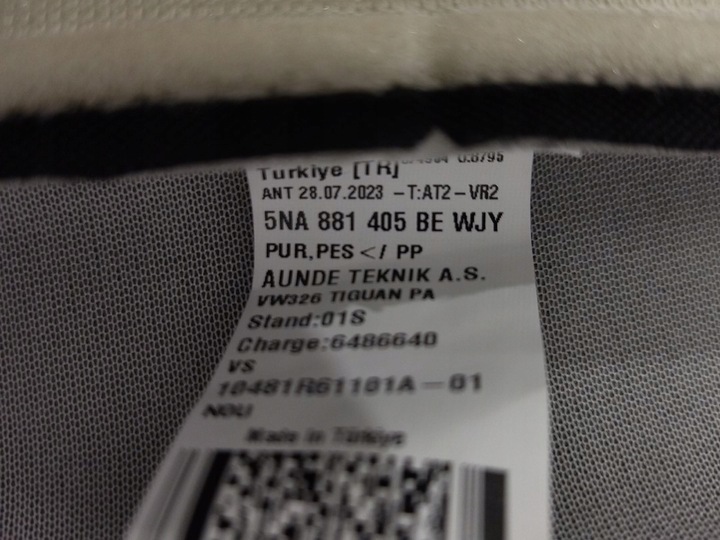 фото №10, 5na881405be wjy обивка обшивка сиденья перед левый vw tiguan 5na 2016+