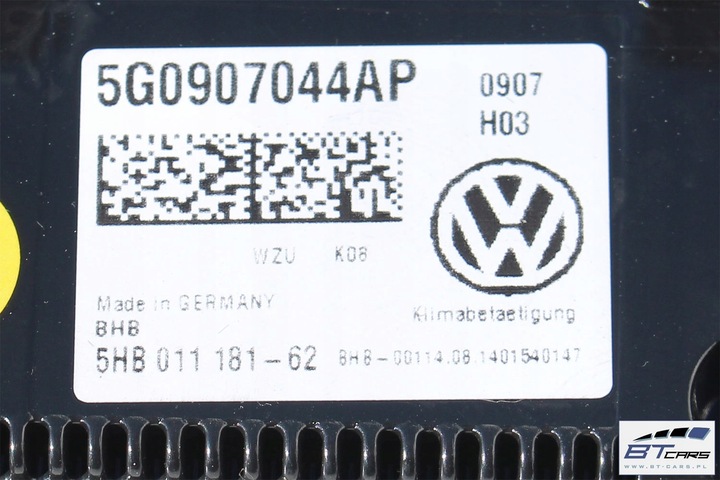 фото №6, Vw golf 7 vii панель клімат кондиціонера 5g0907044ap 5g0 907 044 ap 5g0907044