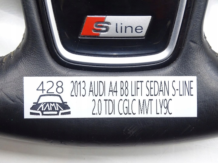 фото №12, Кермо шкіра стьобана мультифункція audi a4 b8 рестайлінг s-line 8k0419091ca