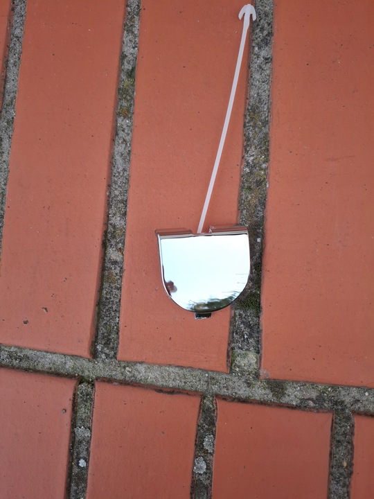 фото №1, Fiat 500 312 07-15 заглушка фаркоп хром бампера зад