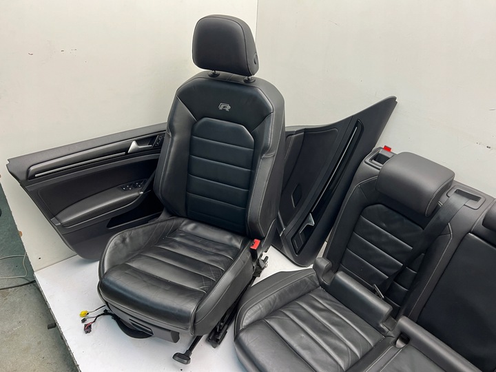 фото №9, Vw golf 7 vii 5g r20 hb r сидіння салон шкіряні шкіра оригінал n 12-20