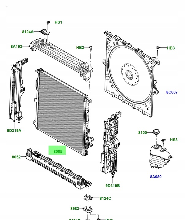 фото №9, Оригінальна радіаторів води range rover sport l460 l461 3.0l 2022- lr152200
