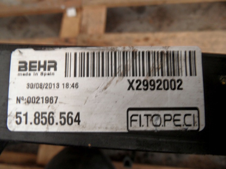 фото №6, Fiat qubo 1.3 multi-jet 13r вентилятор охлаждения радиатора (диффузор) p9107001 51805807 51780703