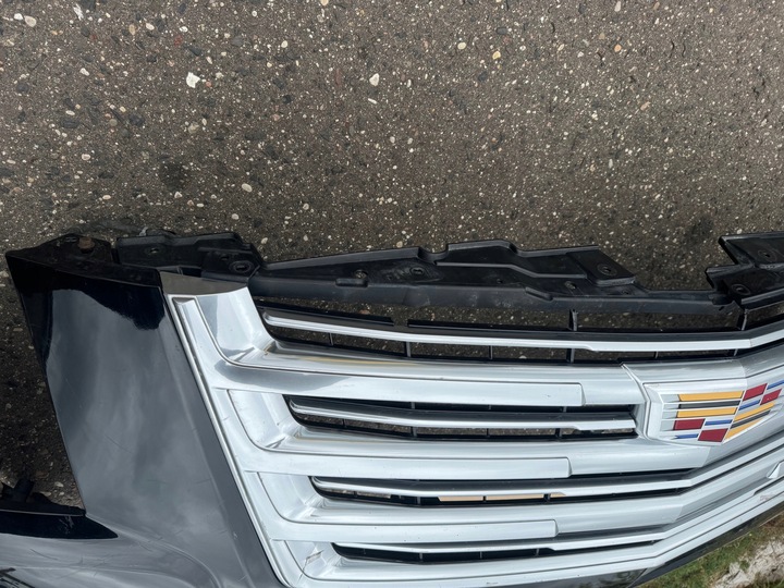 фото №15, Бампер cadillac escalade 15-20 решётка галоген планки установка оригинал