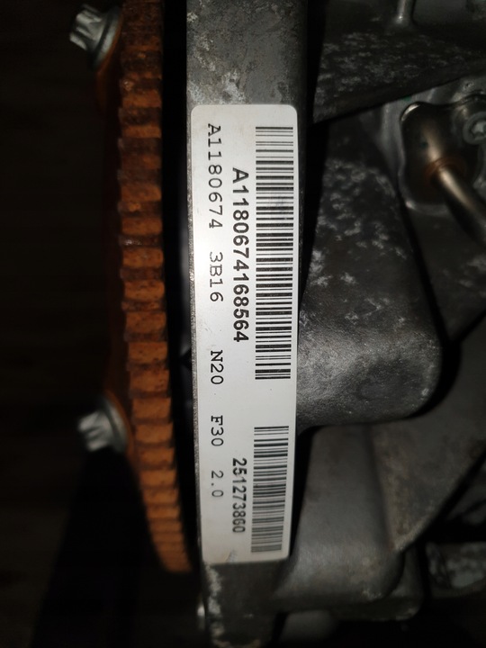 фото №7, Двигатель bmw n20b20b n20 2.0 комплектный f30 f32 f20 f30 528i x3