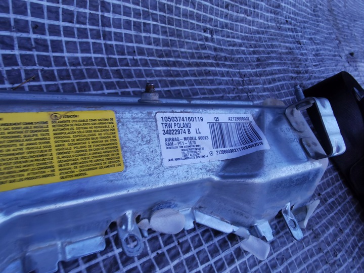 фото №14, Mercedes w212 09-12 e-klasa панель консоль подушки ремені 3x подушка безпеки комплект