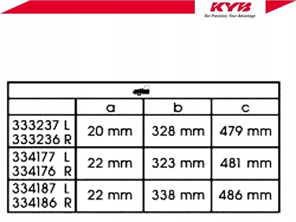 фото №3, Амортизатор kyb 4851019715 4851009301 4851019425 4