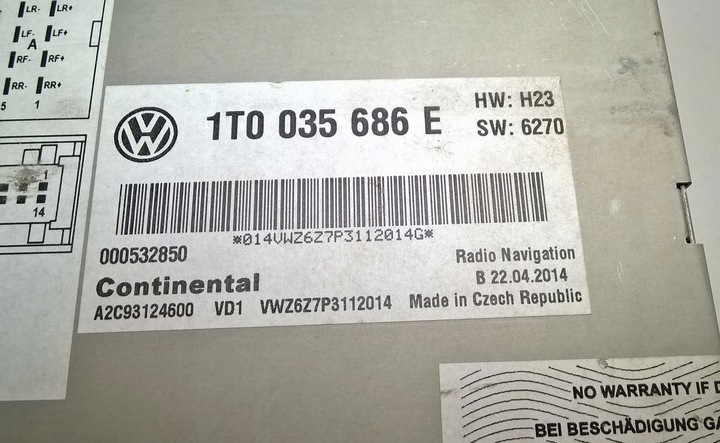 фото №13, Vw rns 510 passat b7 cc tiguan golf радіо навігація eu оригінальний номер 1t0035686e