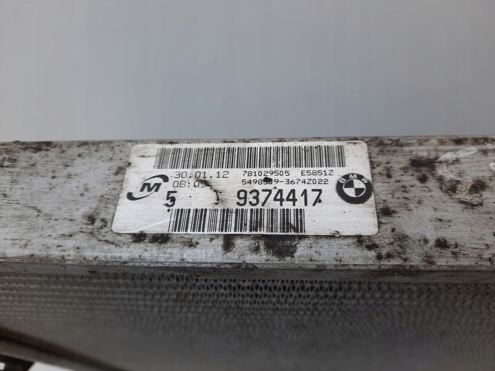 фото №8, 2009 bmw 5 e60 e61 радиатор основний  9374417