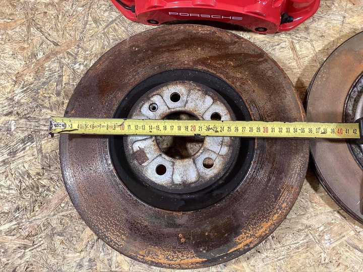 фото №11, Porsche macan затискачі перед задні комплект диски набір 95b615123b