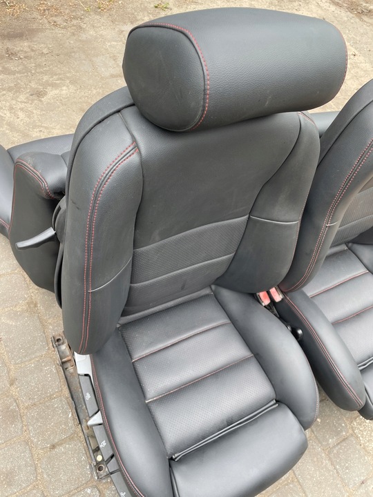 фото №9, Сиденья сиденье левый правые диван bmw e36 cabrio кожа чёрный obszyte