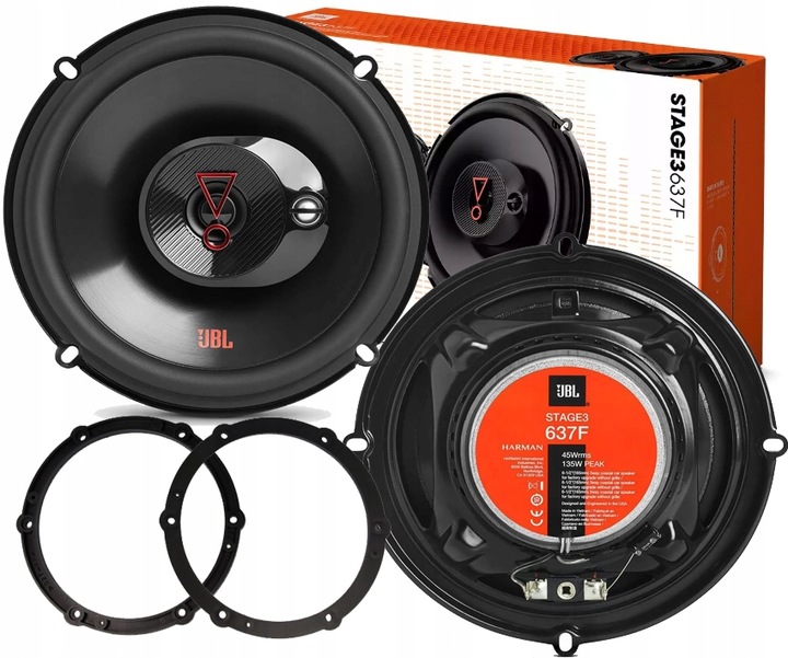 фото №1, Jbl stage3 637 динамики 3drożne peugeot 107 208 308 expert partner travelle