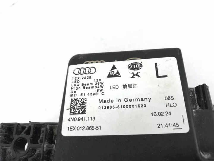 фото №12, Audi s8 a8 d5 17-21 фара фара laser полный led левая перед eu 4n0941113
