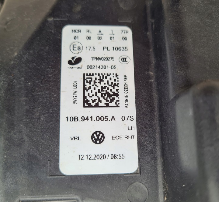 фото №11, Лампа левая полный led vw id 3 10b941005a