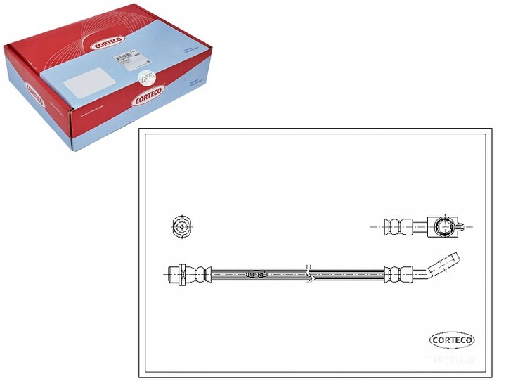 фото №1, Corteco шланг гальмівний 8d0611775f 8d0611775g 8d