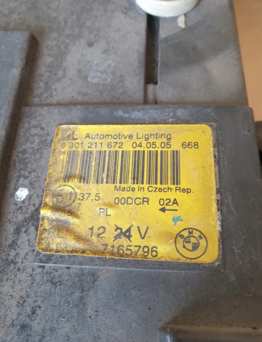 фото №9, Bmw 6 e63 e64 лампа левая перед правые перед ксенон bi ксенон bixenon uk