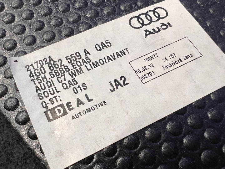 фото №5, Audi a6 c7 обивка багажника 4g0862559a