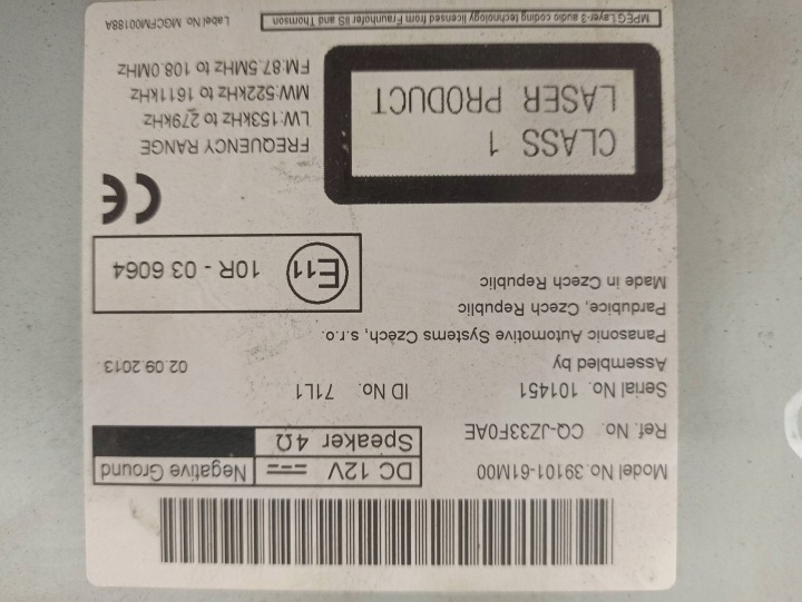фото №15, Suzuki sx4 s-cross магнітола заводські 39101-61m00