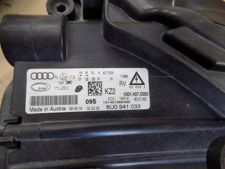 фото №10, Audi q3 q-3 8u0941033 рестайлинг полный led лампа передняя перед левая оригинал