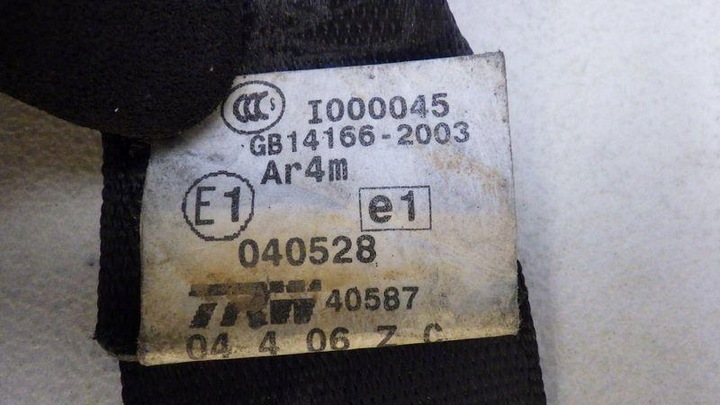 фото №7, Pas безопасности левый зад bmw x3 gb14166-2003