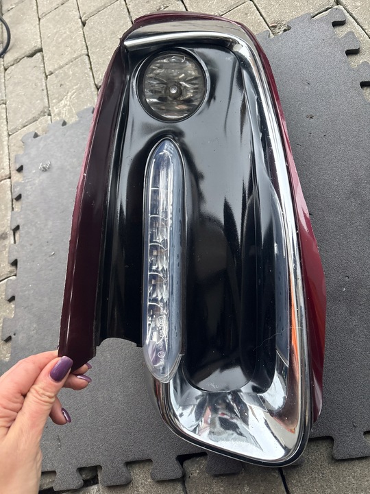 фото №1, Renault scenic iii 3 рестайлінг 13-15r решітка бампера перед ліва led галоген