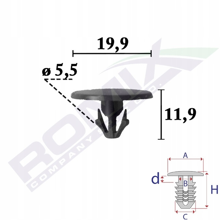 фото №1, Кліпса штифт захист pod двигун do lexus toyota