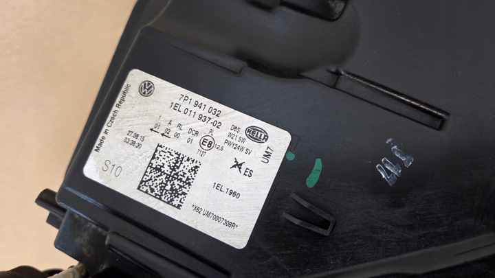 фото №6, Vw touareg 7p1 рестайлінг bi-xenon лампа передня права перед 7p1941032