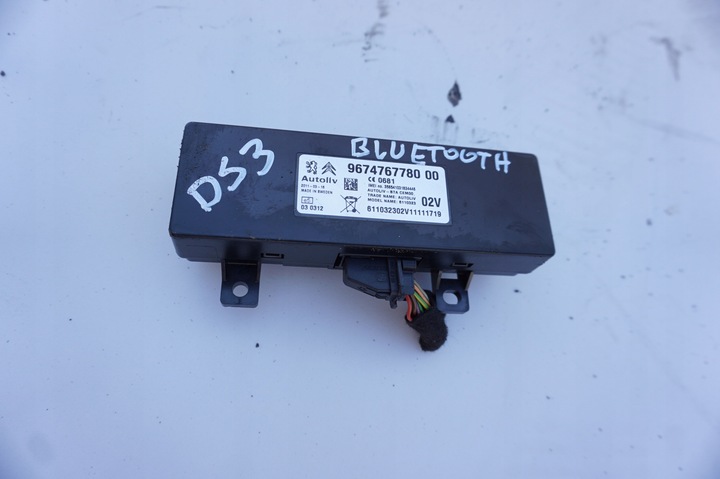 фото №1, Модуль блютуз 9674767780 citroen ds3