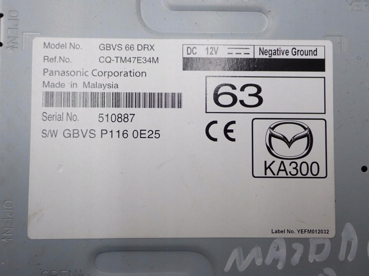 фото №9, Магнітола навігація магнітола оригінал baar669c0n gbvs66drx mazda 6 iii gj 19r
