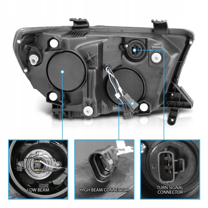 фото №6, Фари лампи перед тюнінг toyota tundra 07-13 sequoia 08-16 led soczewk