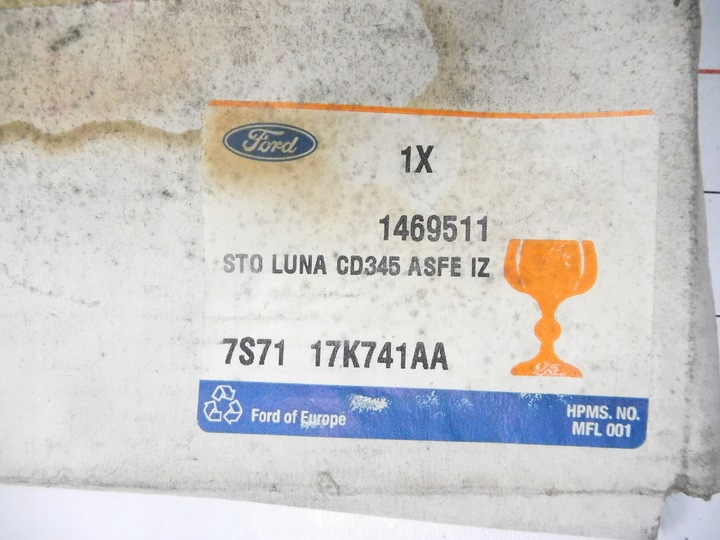 фото №8, Вкладка зеркало левого ford focus mondeo оригинальный номер 1469511