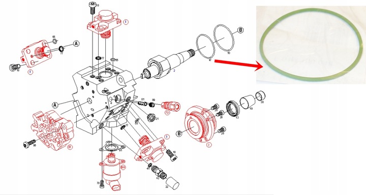 фото №8, Набор ремонтный насоса cr cp1/h3/r85 audi 2.7 tdi 3.0 tdi vw 3.0 tdi