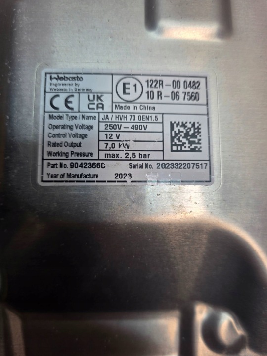 фото №10, Помпа циркуляционная вебасто toyota mirai 122r000482 genuine