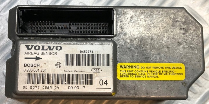 фото №1, Volvo s80 i датчик подушка безопасности 9452751