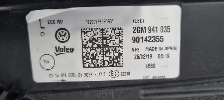 фото №15, 2gm941035 vw t-cross лампа led левый перед европа доставка
