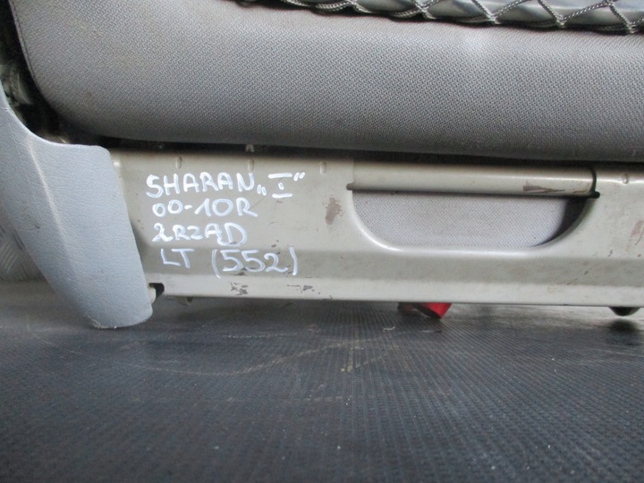 фото №9, Сиденье левый зад второй ряд vw sharan i рестайлинг 00-10r