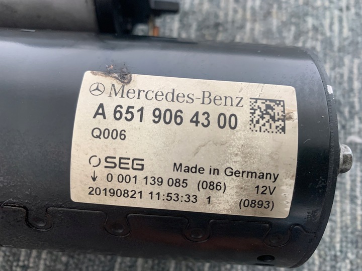 фото №8, Mercedes sprinter w907 311 2.2 cdi стартер оригинал европа