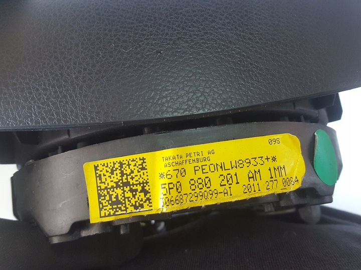 фото №5, Seat leon 2 ii 04-12r altea рестайлинг подушка подушка безопасности водителя 5p0880201am